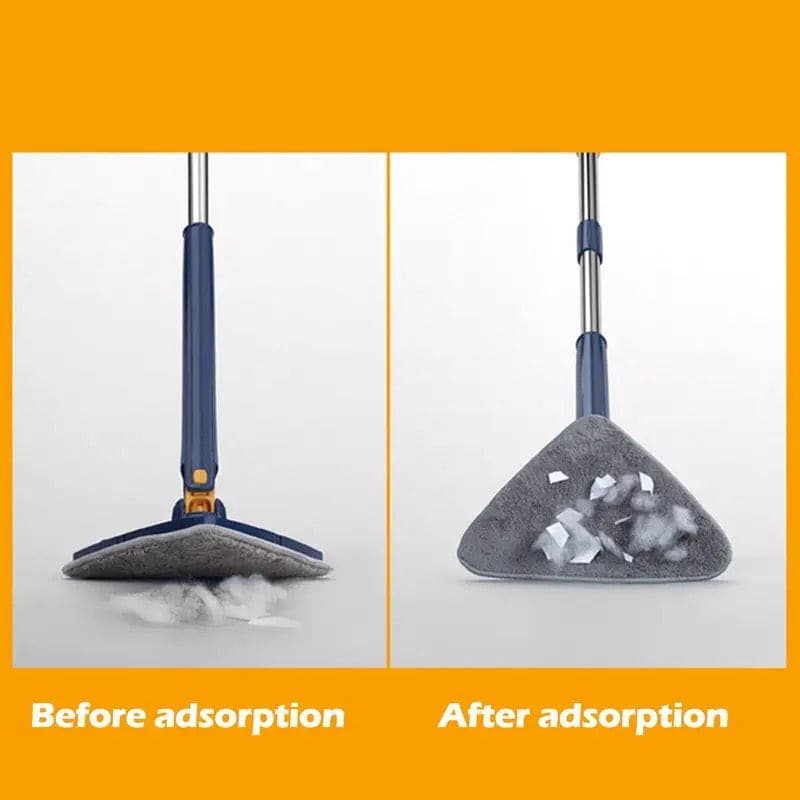 Triangle Extendable Cleaning Mop, 360° Rotatable Squeeze Mop, Multipurpose Cleaning Brush, Floor Window Cleaning Squeegee Mop, Mop Cleaner for Kitchen Toilet, Automatic Wringer Mop, Adjustable Telescopic Mop Triangle Extendable Cleaning Mop, 360° Rotatable Squeeze Mop, Multipurpose Cleaning Brush, Floor Window Cleaning Squeegee Mop, Mop Cleaner for Kitchen Toilet, Automatic Wringer Mop, Adjustable Telescopic Mop